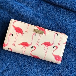 Kate Spade Flamingo Wallet Like New!